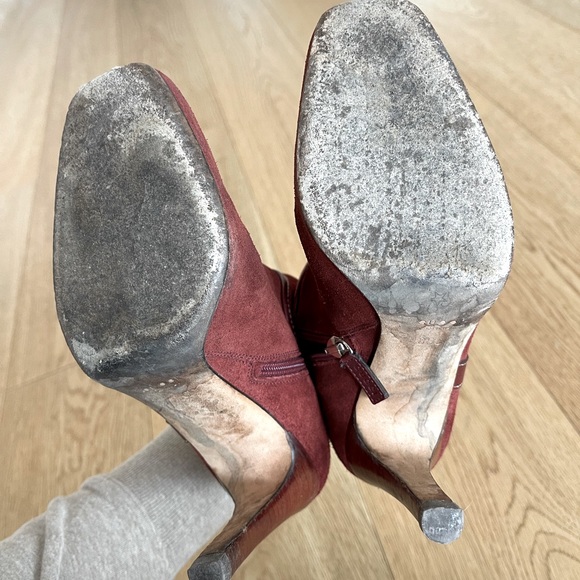Vintage Gucci Suede Ankle Boots Size 35 - Picture 5 of 6